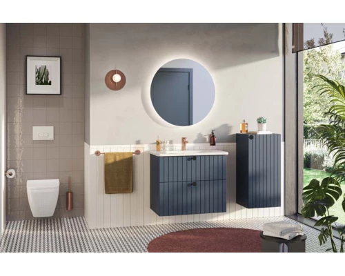 Тумба с раковиной темно-синий матовый 80,5 см Vitra Root Groove 69441