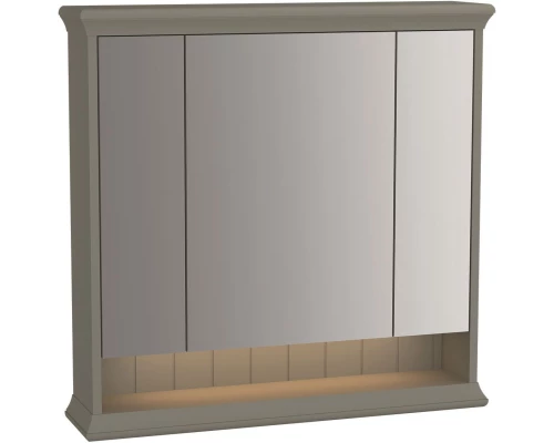 Зеркальный шкаф 78x76 см серый матовый Vitra Valarte 62232