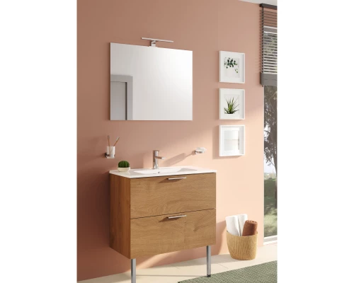 Тумба с раковиной дуб золотой 79,5 см VitrA Mia 67273