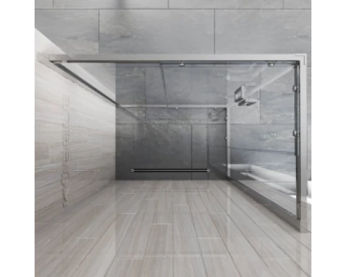 Душевой уголок GUTEWETTER KÜBELE DE019RC 90x80x200 профиль хром матовый