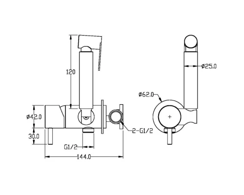 Гигиенический комплект Boheme Uno 467-G