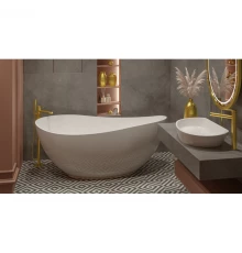 Ванна из литого мрамора 170x75 см Whitecross Ruby 0202.170075.100