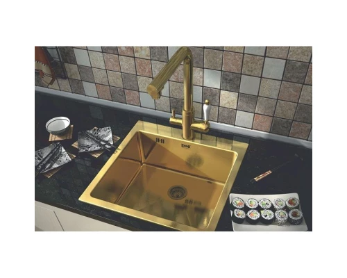 Кухонная мойка Zorg Inox PVD SZR-51 BRONZE