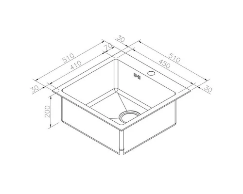 Кухонная мойка Zorg Inox PVD SZR-51 BRONZE