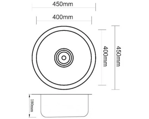 Кухонная мойка Zorg Inox PVD SZR 450 BRONZE