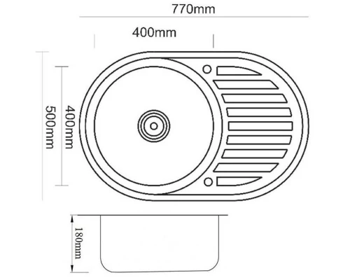 Кухонная мойка Zorg Inox PVD SZR 7750 BRONZE