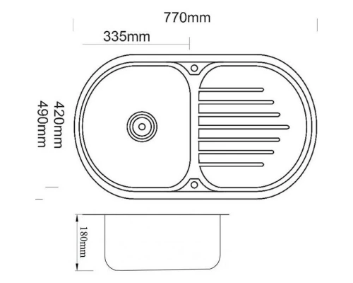 Кухонная мойка Zorg Inox PVD SZR 7749 BRONZE
