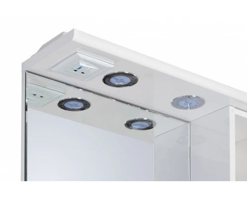 Зеркальный шкаф ОНДА 60, правое, белое