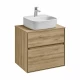 Тумба ЛИБЕРТИ 60, 2 ящ., подвесная, дуб эльвезия (под раковину ЭЛИНА 60, MILA 35, MILA 40, ОДРИ 42)