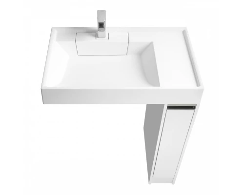 Тумба ЛОНДРИ 80 под с/маш 20, белая (под раковину РЕЙН 80)