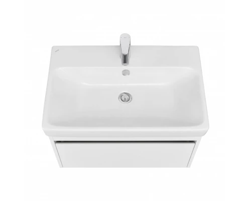 Тумба МАРТИ 70, подвесная, белая, ясень шимо (под раковину АДРИАНА 70)