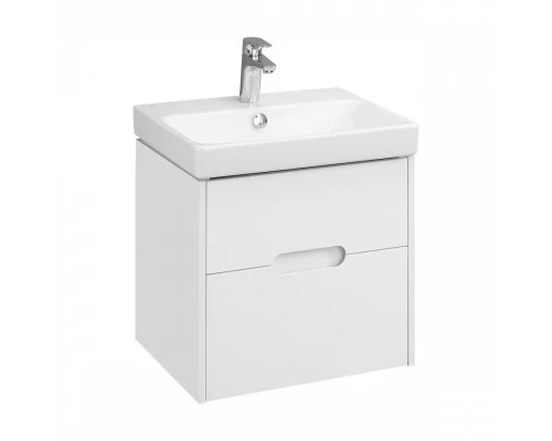 Тумба ОЛИВИЯ 55, подвесная, 2 ящ., белая матовая (под раковину АДРИАНА 55)