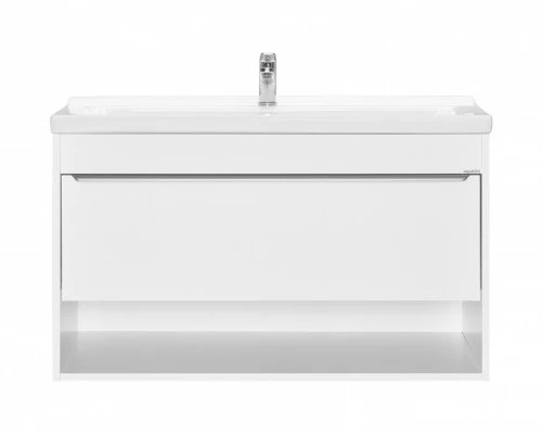 Тумба-умывальник ХОУП 100, 1 ящ., подвесная, белый матовый (под раковину МИРАНДА 100)