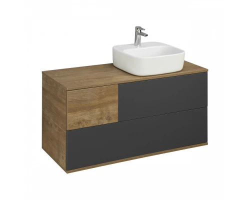 Тумба ТЕРРА 105, дуб кантри, антрацит (под раковину MILA 35, Одри 42, Лола 60)