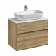 Тумба ЛИБЕРТИ 75, 2 ящ., подвесная, дуб эльвезия (под раковину ЭЛИНА 75, MILA 35, MILA 40, ОДРИ 42)