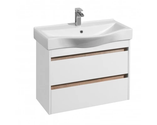 Тумба НОРТОН 80, белая (под раковину БЕВЕРЛИ 80)