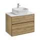 Тумба ЛИБЕРТИ 75, 2 ящ., подвесная, дуб эльвезия (под раковину ЭЛИНА 75, MILA 35, MILA 40, ОДРИ 42)