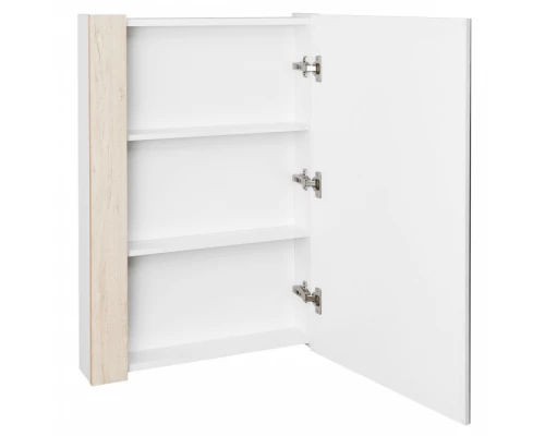 Зеркальный шкаф КАНТРИ 55, белый, дуб верона