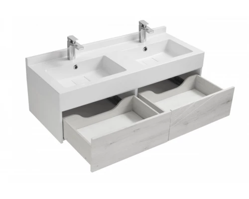 Тумба САКУРА 120, ольха наварра, бел. гл. (под раковину САКУРА 120)