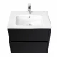 Тумба РИМИНИ 60 new, чер. гл. (под раковину VICTORIA-N 60,VICTORIA-N UNIK 60)