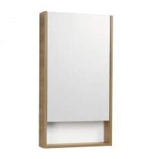 Зеркальный шкаф СКАНДИ 45, белый, дуб рустикальный