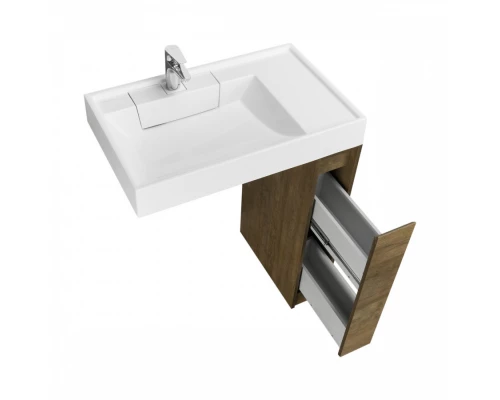 Тумба без фасада ЛОНДРИ 20 (под раковину РЕЙН 80), под с/маш., дуб кантри