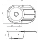 Кухонная мойка графит Акватон Амира 1A712932AI210