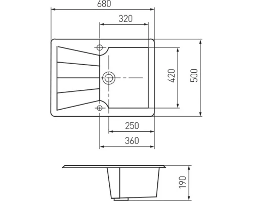 Кухонная мойка терракотовый Акватон Монца 1A716032MC270