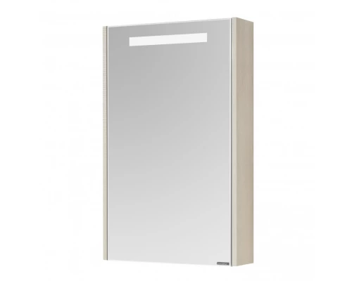 Зеркальный шкаф ВЕРДИ 50, белый, ясень фабрик