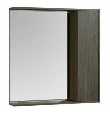 Зеркальный шкаф СТОУН 80, грецкий орех