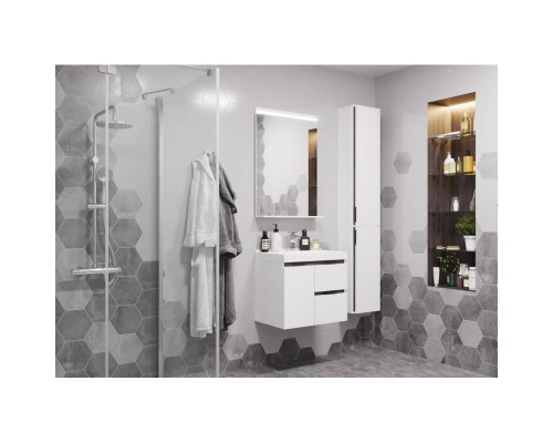 Зеркало 60x85 см белый глянец Акватон Рене 1A222302NR010