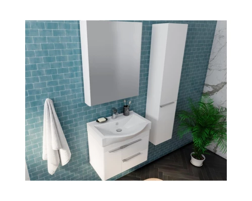 Зеркальный шкаф 65x81 см белый глянец Акватон Беверли 1A237002BV010