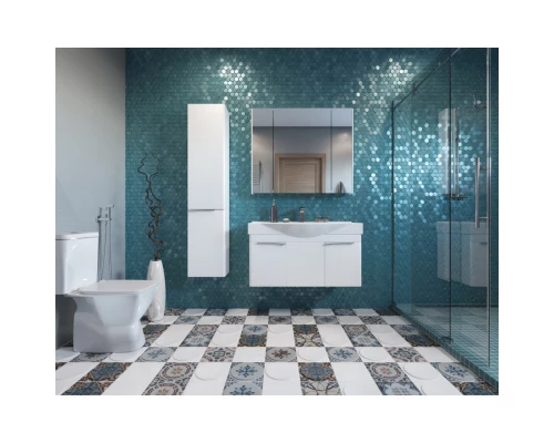 Пенал подвесной белый глянец R Акватон Беверли 1A235403BV01R