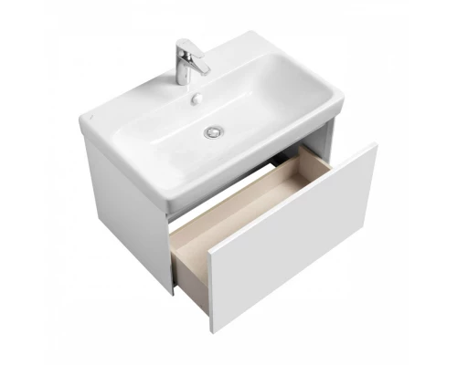 Тумба АСТИ 70, белый матовый/белый глянец  (под раковину АДРИАНА 70)