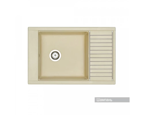 Мойка для кухни Делия 78 787x516x218 мм, прямоуг. с крылом, шампань