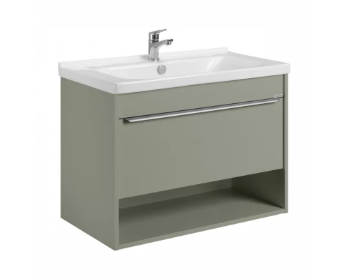 Тумба-умывальник ХОУП 80, 1 ящ., подвесная, хаки (под раковину МИРАНДА 80)