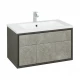 Тумба УЭЛЬС 80, графит (под раковину БРУК 80)