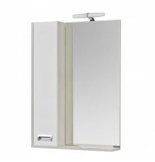 Зеркальный шкаф БЕККА 60, белый, дуб сомерсет