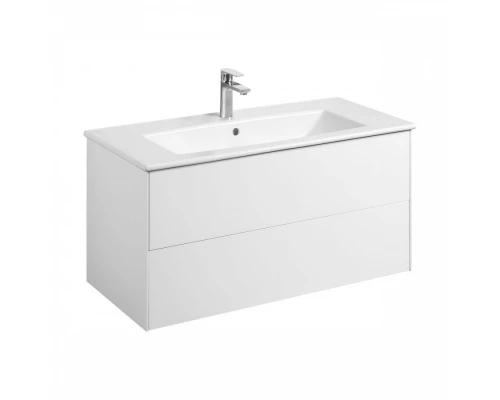 Тумба СОХО 100, белый глянец (под раковину ЭЛИНА 100)