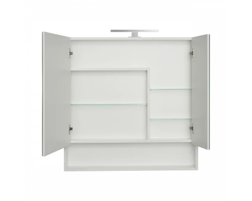 Зеркальный шкаф СКАНДИ 90, подвесной, белый