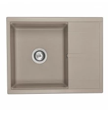 Мойка для кухни  Делия 65 650x516x218 мм, прямоуг. с крылом, серый шелк