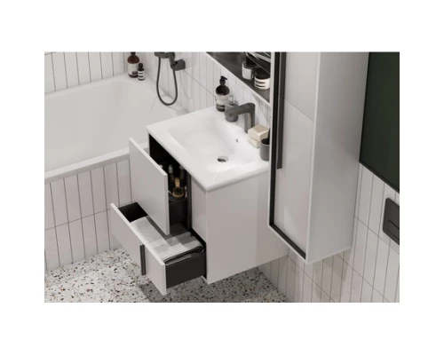 Тумба белый матовый 58,6 см Акватон Ривьера 1A238801RVX20