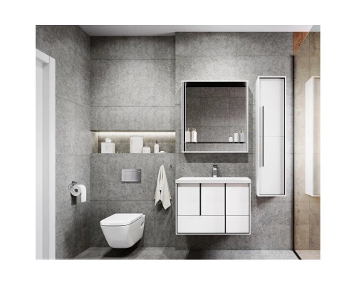 Тумба белый матовый 78,6 см Акватон Ривьера 1A239001RVX20