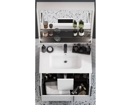 Тумба белый матовый 78,6 см Акватон Ривьера 1A239001RVX20