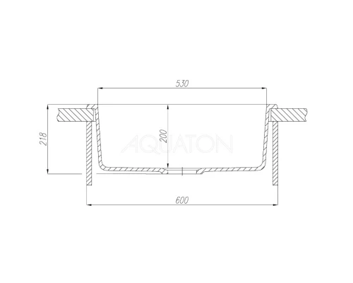 Кухонная мойка Акватон Делия терракот 1A715232LD270