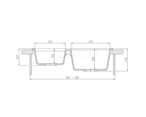 Кухонная мойка Акватон Делия шампань 1A723132DE290