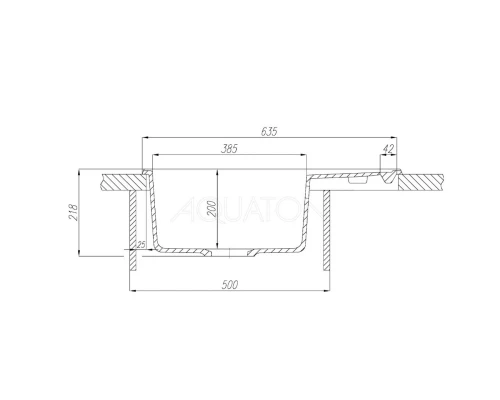 Кухонная мойка Акватон Делия латте 1A718632DE260