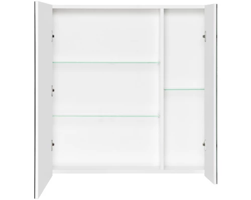 Зеркальный шкаф 80x81 см белый глянец Акватон Беверли 1A237102BV010