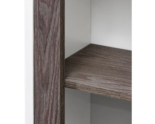 Пенал подвесной белый глянец/грецкий орех R Акватон Рене 1A222003NRC80