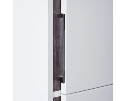 Пенал подвесной белый глянец/грецкий орех R Акватон Рене 1A222003NRC80